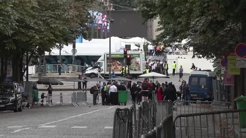 Paris Olympic Games kick off Friday with extra security measures, París, FR - 26 Stock Footage 280250049