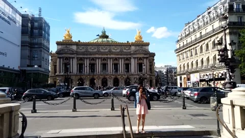 Paris Opera Garnier timelapse Stock Footage 136525577