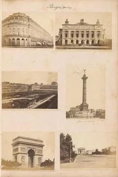 Paris opera house under construction; Nouvel OpÃ ra. Part of photo album b.. Stock Photos