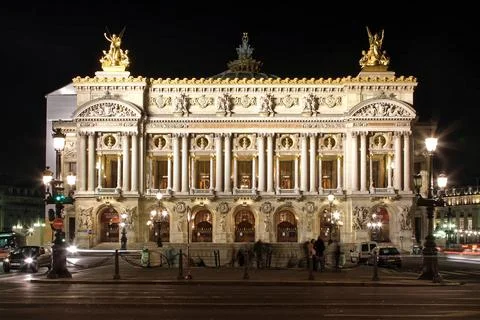 Paris Opera Night Foto stock