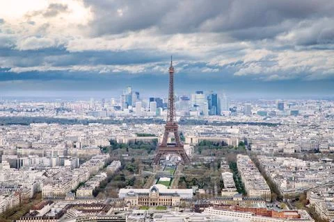 Paris overview with Eiffel Tower, Paris, France, Europe Copyright: NagyxMe... Stock Photos