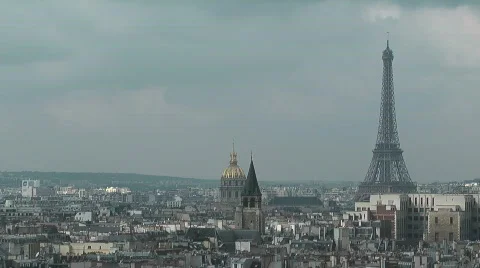 Paris panorama Stock Footage 645294