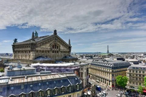Paris Panoramic View Stockfoto's