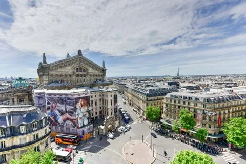 Paris Panoramic View Stockfoto's