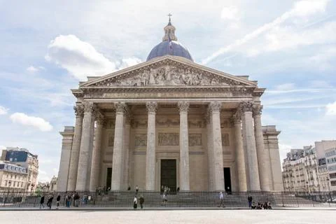 Paris Pantheon - Front side Stock Photos