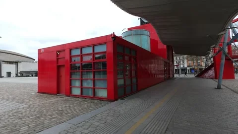 Paris In Parc De La Villette. Urban Landscape. Stock Footage 238631133