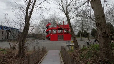 Paris In Parc De La Villette. Urban Landscape. Stockbeeldmateriaal 238631163