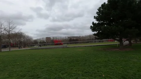 Paris In Parc De La Villette. Urban Landscape. Stockbeeldmateriaal 238631168