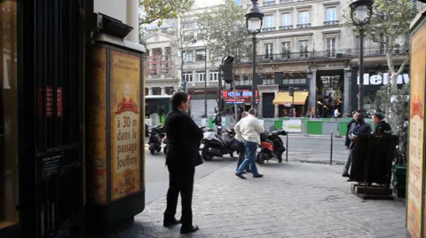 Paris Passage Jouffrey Stock Footage 39687604