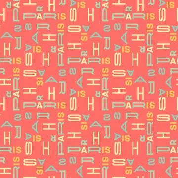 Paris pattern seamless design 스톡 일러스트