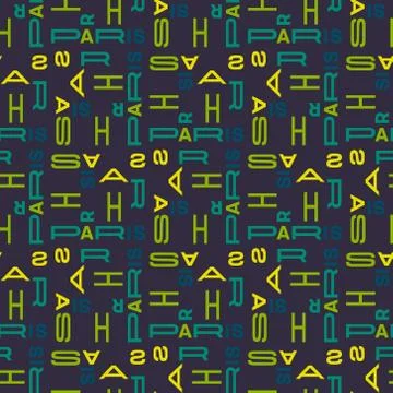 Paris pattern seamless design Illustrazione stock