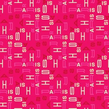 Paris pattern seamless design Illustrazione stock