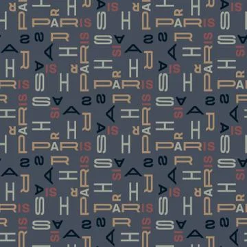Paris pattern seamless design Illustrazione stock