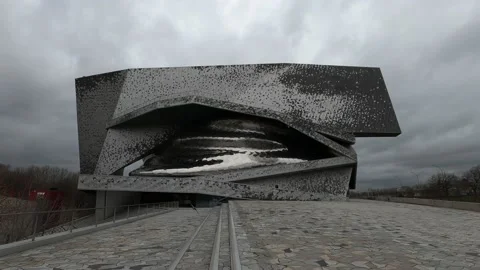 Paris Philharmonic In Parc De La Villette, France. Video stock 238631251