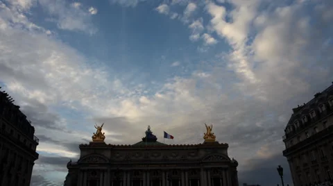 Paris Place de la OPERA  Timelapse Stock Footage 33262190