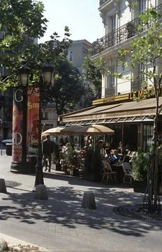 Paris, Quartier Latin, Café Ein Café im Quartier Latin in Paris. A café in 스톡 사진