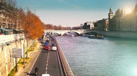 Paris Quay d'orsay Stock Footage 11067014