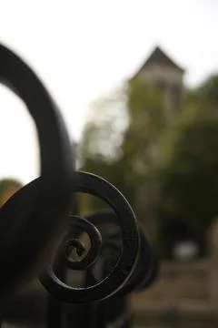Paris railing Stock Photos