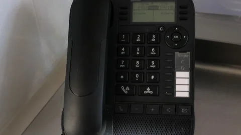 Paris Restaurant: Alcatel-Lucent Telephone Call Alerts. Stock Footage 239627877