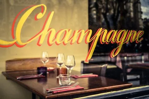 Paris Restaurant Stock Photos