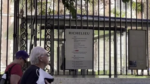 Paris' Richelieu Library reopens after 12 years of restoration works, París, FR  Stock Footage 209213639