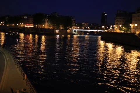 Paris river Stock Photos