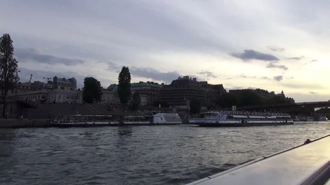 Paris River Seine Stock Footage 103453287