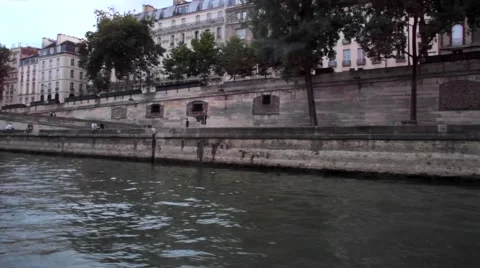 Paris River Time Lapse Stock Footage 57984542