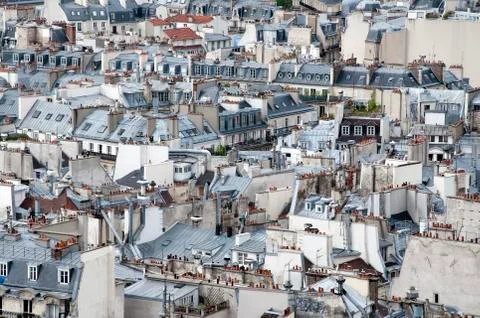 Paris roofs Stock Photos