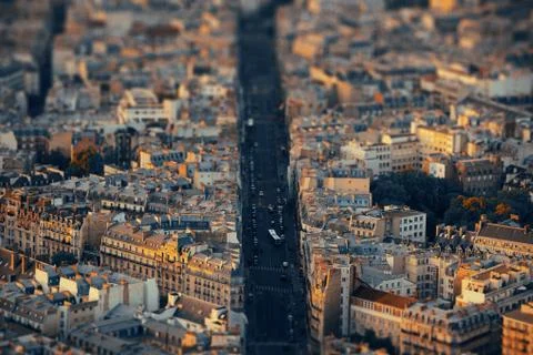 Paris rooftop Stock Photos