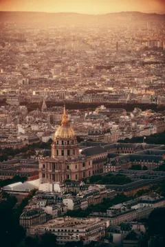 Paris rooftop 写真素材