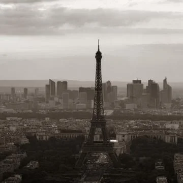 Paris rooftop 写真素材