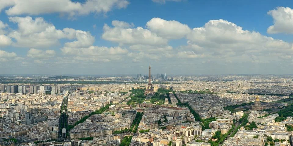 Paris rooftop Stock Photos