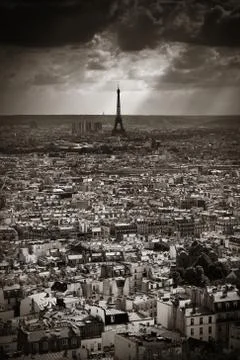 Paris Rooftop 写真素材