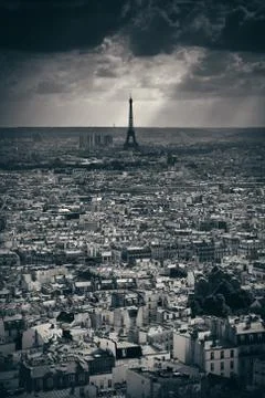 Paris Rooftop Stock Photos