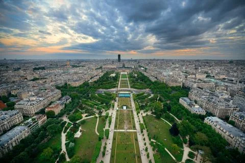 Paris Rooftop 写真素材