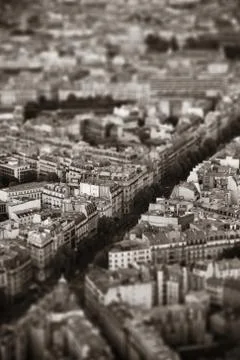 Paris rooftop Fotos Stock