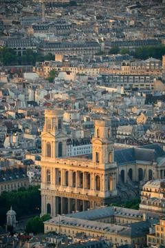 Paris rooftop 写真素材