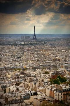 Paris Rooftop Stock Photos