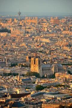 Paris rooftop 写真素材