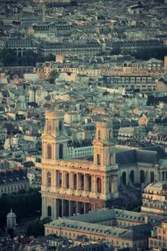 Paris rooftop Stock Photos