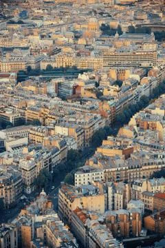 Paris rooftop 写真素材