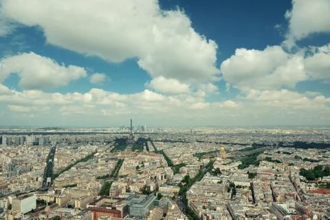Paris rooftop 写真素材