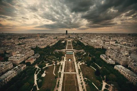 Paris Rooftop Fotos Stock