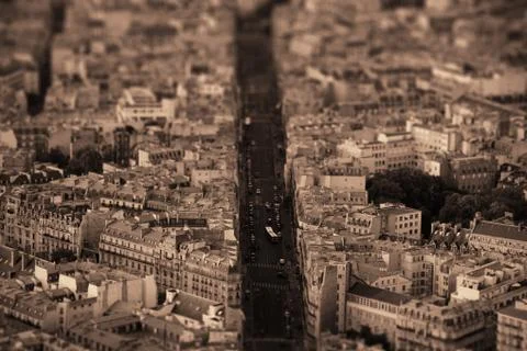 Paris rooftop 写真素材