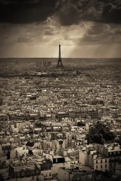 Paris Rooftop Stock Photos