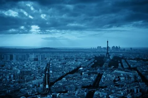 Paris rooftop Stock Photos