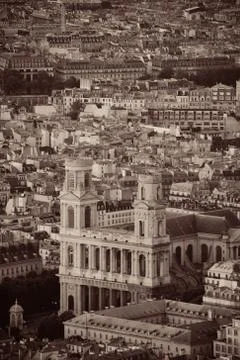 Paris rooftop Foto stock