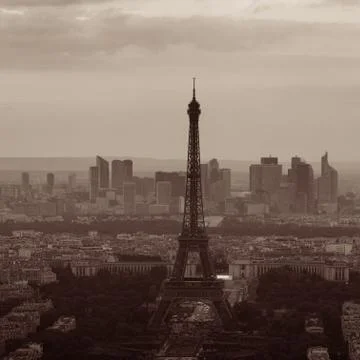 Paris rooftop Stock Photos