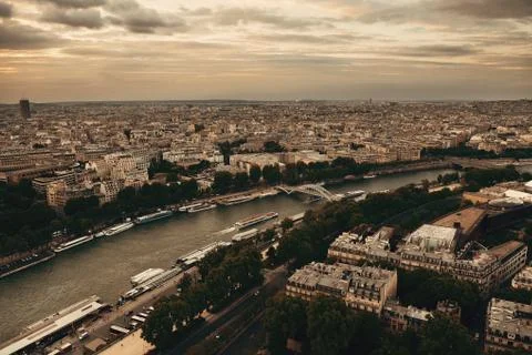 Paris Rooftop Foto stock